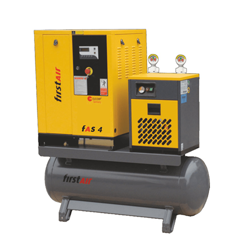 4 - 11 Kw Fas Series Air Compressor - Color: Black And Yellow