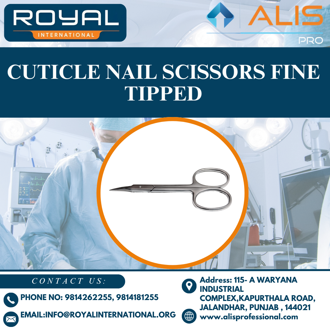 Cuticle Nail Scissors Fine Tipped