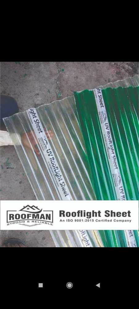 Green Fiber Corrugated Sheet - Dimension (L*W*H): 3 - 8 Foot (Ft)