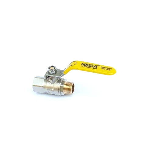 Male Female Brass Ball Valve - Color: Silver