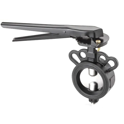 Cast Iron Butterfly Valve - Color: Black