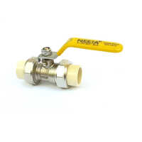 Cpvc Union Brass Ball Valve - Brass Material, 25mm Size, Silver Finish | Polished, Medium Pressure For Industrial Water Applications