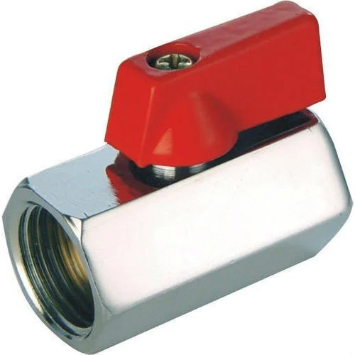 Steel Mini Ball Valves - Color: Silver