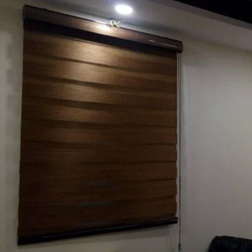 Brown Zebra Blind
