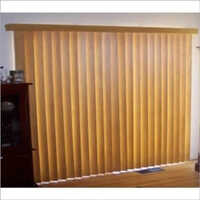 Brown Pvc Vertical Blind - 2 X 4 Feet | Vertical Pattern, European Design, Plain Style, Ideal For Office Windows