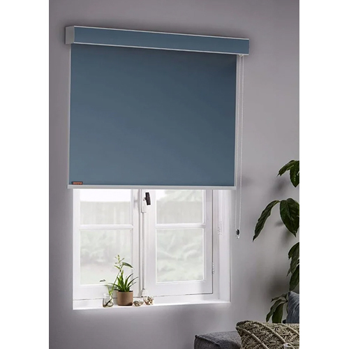 Pvc Roller Window Blinds With Palmet - Color: White