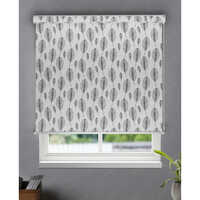 Designer Roller Blind - High-quality Polyester, 250mm Width, Brown Color, Modern Horizontal Pattern | Ideal For Home And Office, Easy Installation