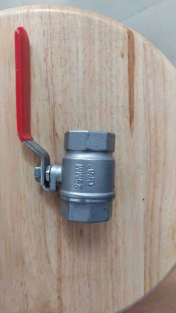 Ss Single Piece Ball Valve - Color: Silver