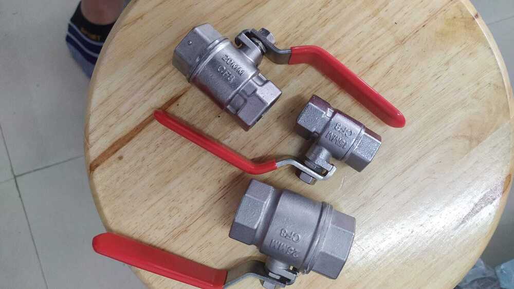 Ss Single Piece Ball Valve - Color: Silver