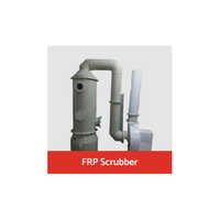 FRP Scrubber - Heavy-Duty Industrial Grade | Grey, Standard Size, Powder Coated for Rust Resistance, Efficient Cleaning Technique