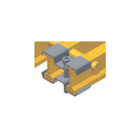 M-clip Frp Pultruded Grating - Fiber Reinforced Polymer, Standard Size, Yellow & Grey Colors | Galvanized Surface Treatment, Slip Resistant, Customizable Shapes, Low-maintenance Solution