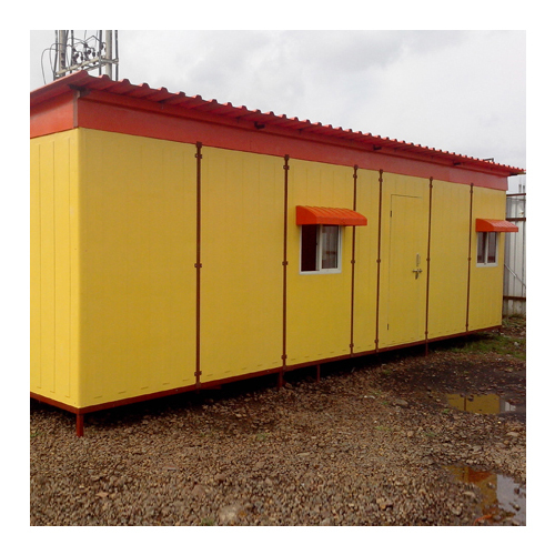 Frp Rectangular Site Office Cabin - Color: Yellow