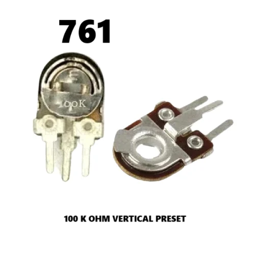 100 K OHM VERTICAL PRESET