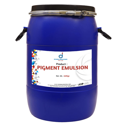 50Kg Pigment Emulsion - Application: Textile Industry