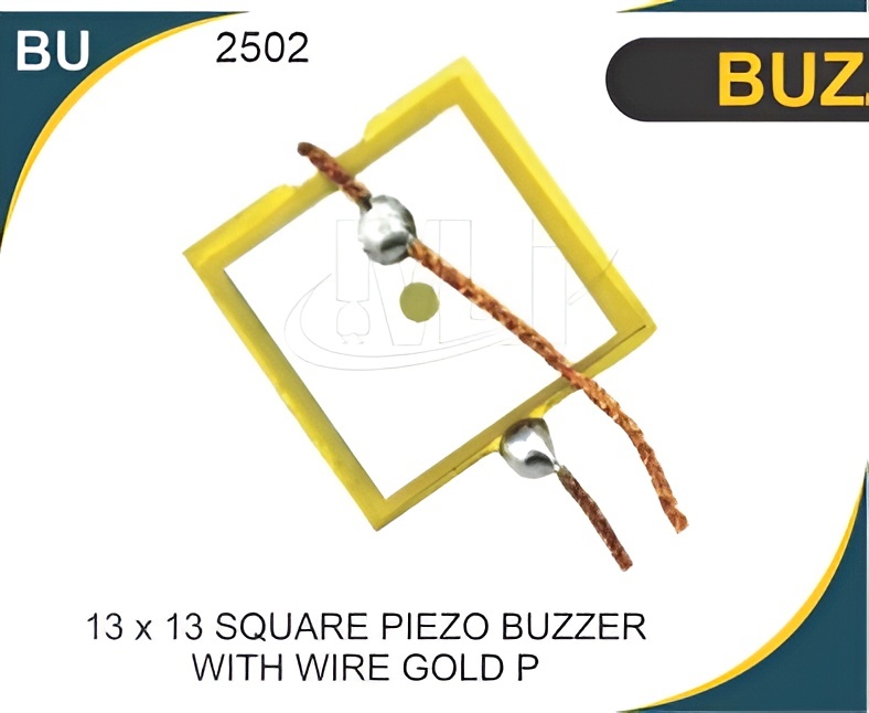13x13mm Square Size Piezoelectric Ceramic Buzzer With Wire
