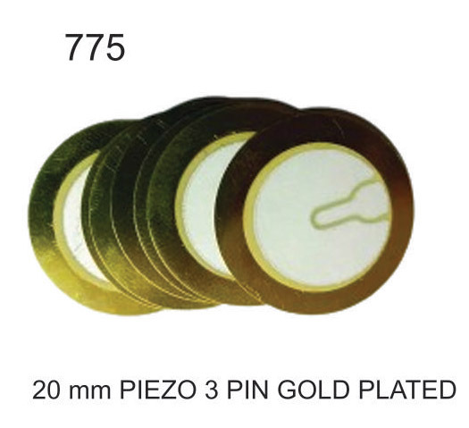 20 M,M PIEZO 3 PIN GOLD PLATED