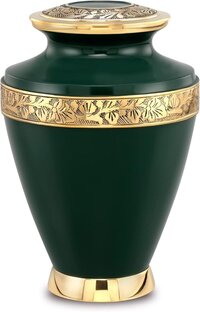 मिलानो ब्रास वयस्क अग्निसंस्कार कलश राख के लिए