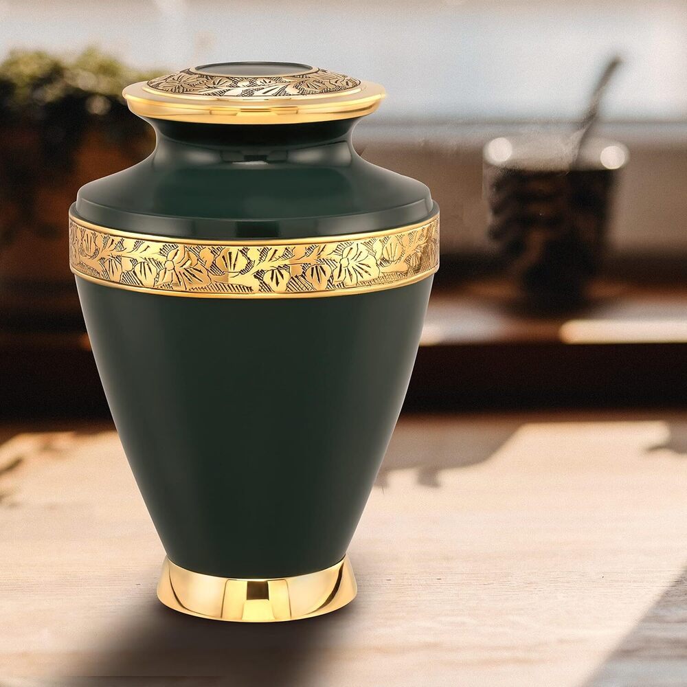 Milano Brass Adult Cremation Urn for Ashes