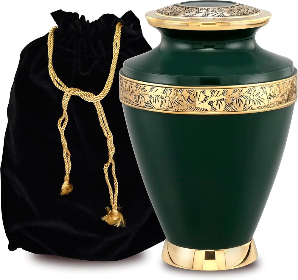 Milano Brass Adult Cremation Urn for Ashes