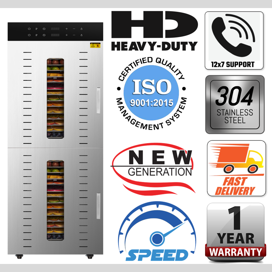 304SS Digital Control Dehydrator Machine For Food Meat Fruits And Vegetables