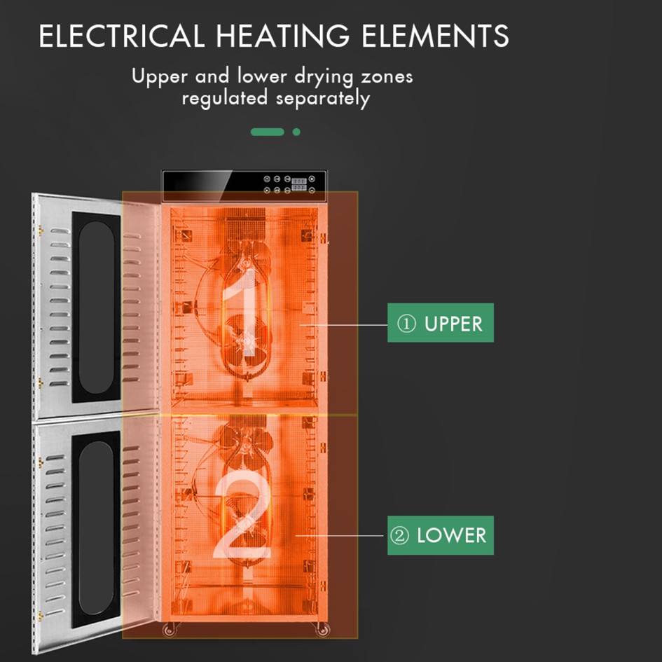 304SS Digital Control Dehydrator Machine For Food Meat Fruits And Vegetables
