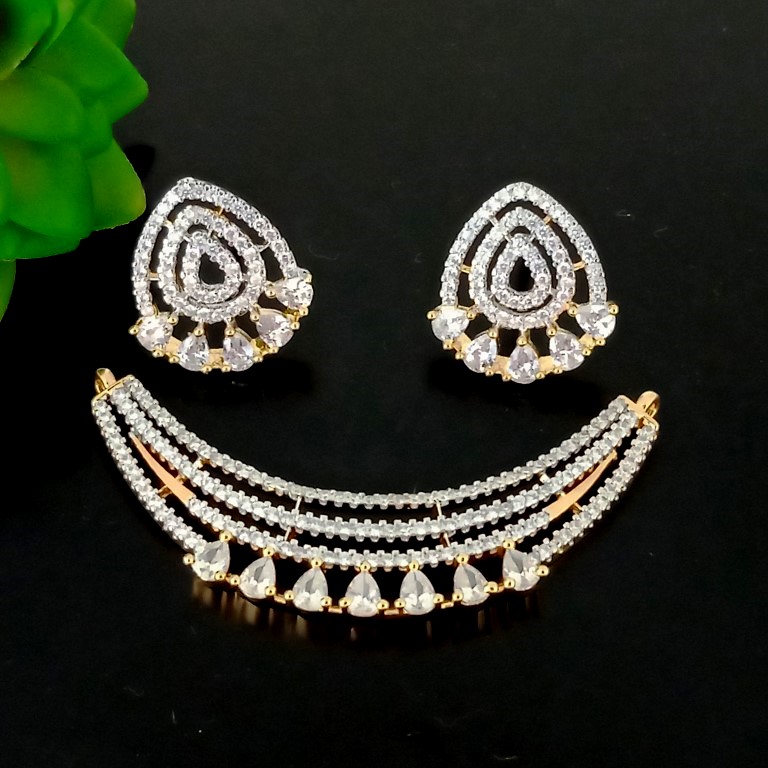 Cubic Zirconia Mangalsutra Set - Crafted From Exquisite Zirconia, Elegant 20-inch Length , Timeless Design Incorporating Traditional Indian Artistry