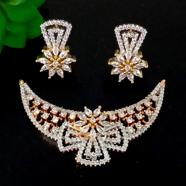 Cubic Zirconia Mangalsutra Set - Crafted From Exquisite Zirconia, Elegant 20-inch Length , Timeless Design Incorporating Traditional Indian Artistry