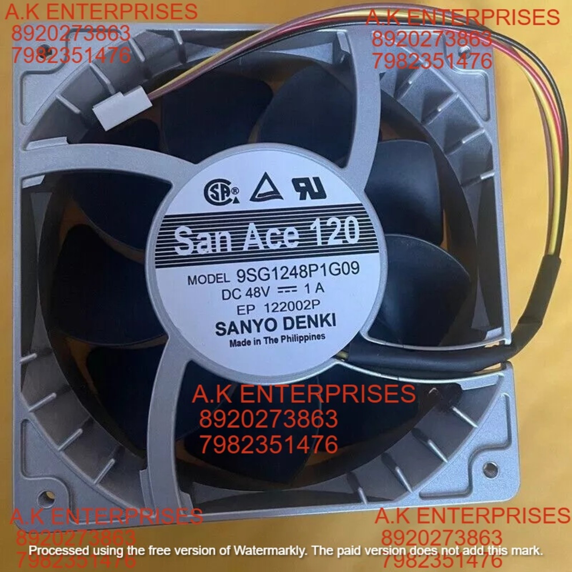 SANACE FAN 9SG1248P1G09 12038 48V 120mm High end Cooling Fan 9SG1248P1G09