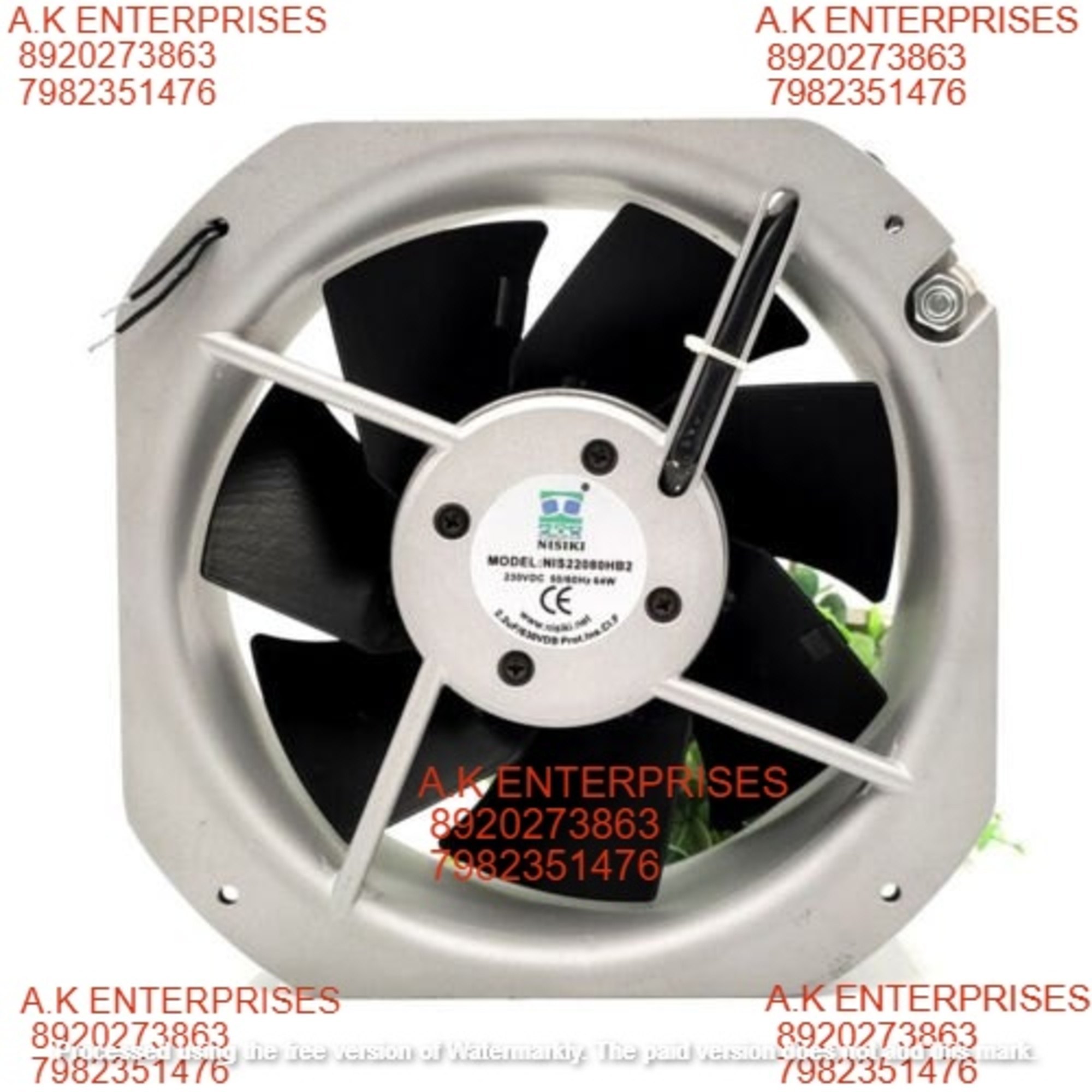 NISIKI Axial Cooling Fan NIS-22080HB2 size 8 Inch For Industrial, 65WATT