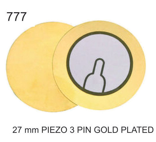 27 MM PIEZO 3 PIN GOLD PLATED