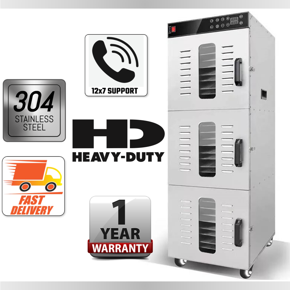 Digital Control 30 Stainless Steel Trays Commercial Cook Food Fruit Drying Machine