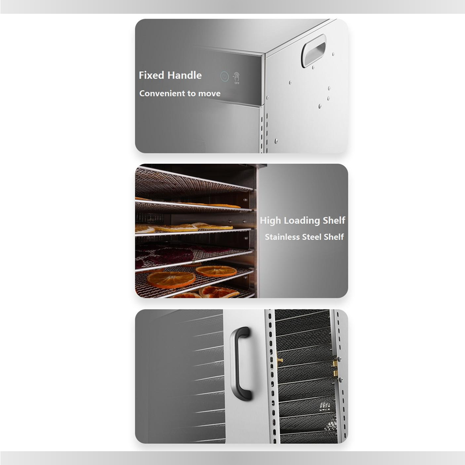 Digital Control 30 Stainless Steel Trays Commercial Cook Food Fruit Drying Machine