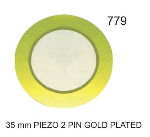 35 MM PIEZO 2 PIN GOLD PLATED