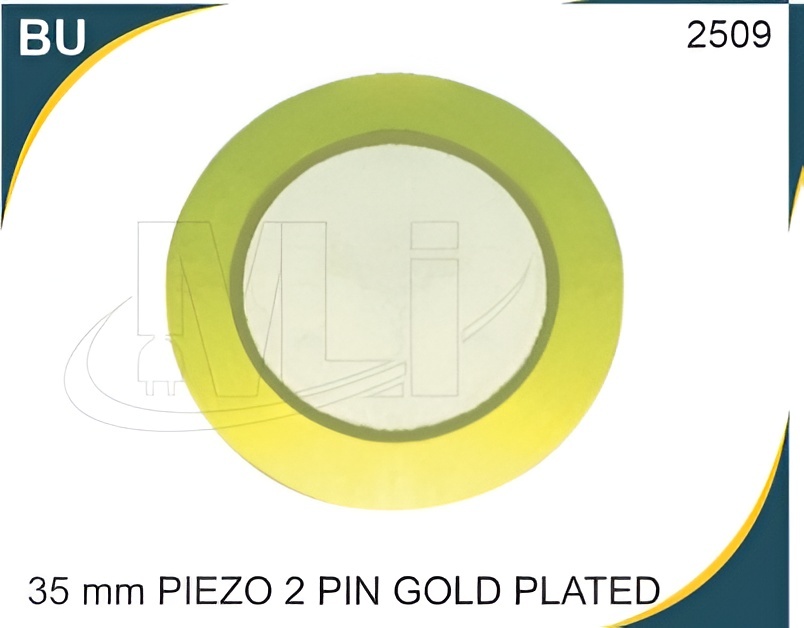 35 MM PIEZO 2 PIN GOLD PLATED