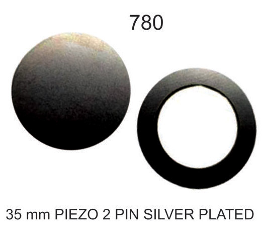 35 MM PIEZO 2 PIN SILVER PLATED