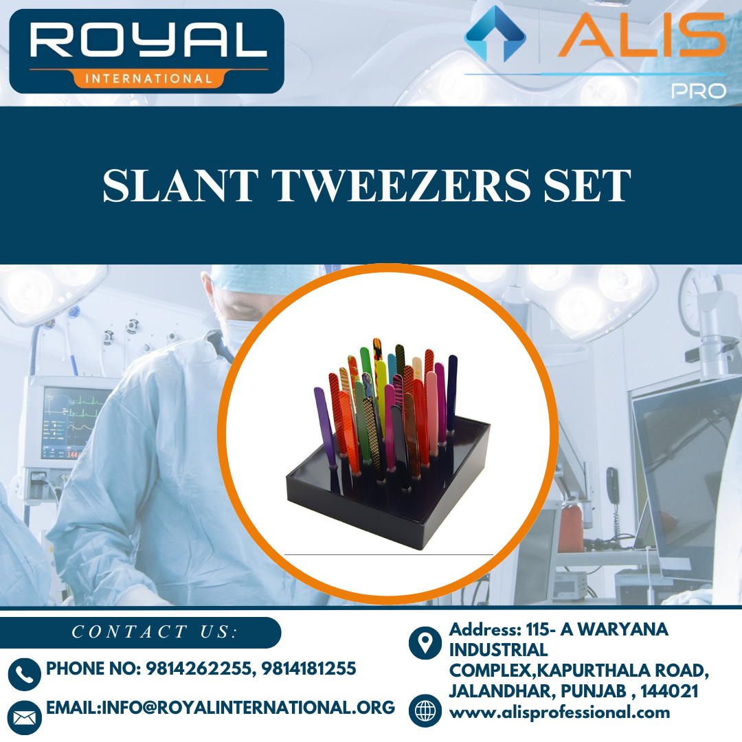 Slant Tweezers set