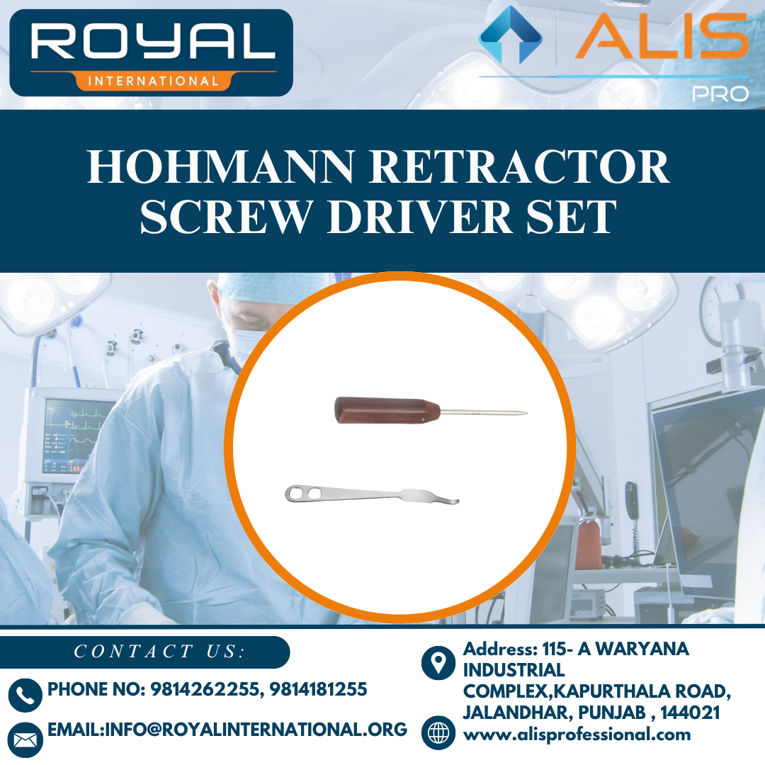 Hohmann Retractor Screw Driver Set