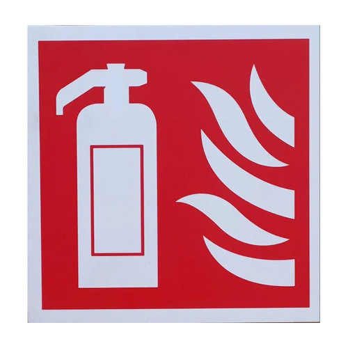 Fire Extinguisher Sign - Body Material: Pvc