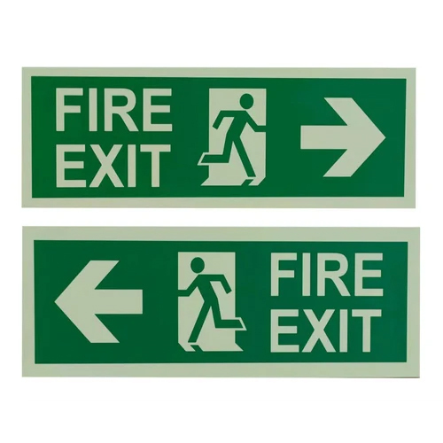 Vinyl Night Glow Fire Exit Signage