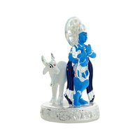 Silver Plated Cow Krishna