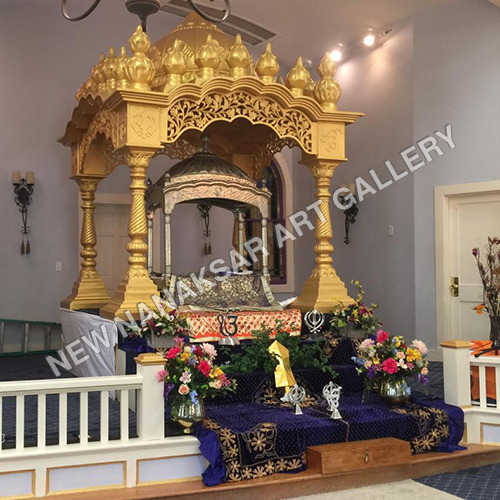 Fiberglass Palki Sahib for Sikh Temple