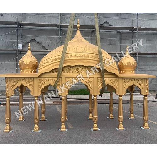 Fiberglass Palki Sahib - Color: Golden