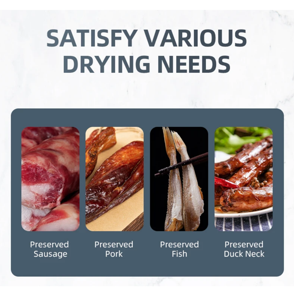 304ss Digital Electric Smoker Commercial Meat Fish Dehydrator Dryer Machine - Capacity: 200 Kg/day