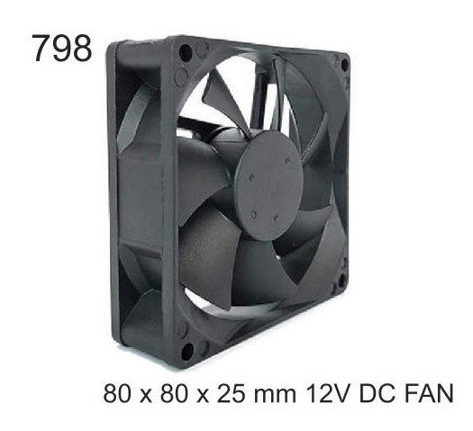 80X80X25 Mm 12V Dc Fan