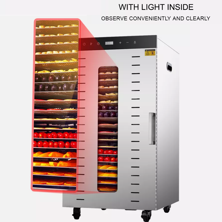 304SS Digital Control Food Vegetable Fruit Dehydrator Machine