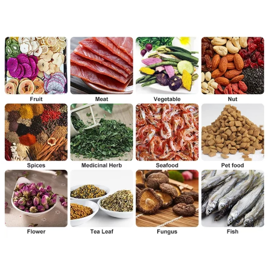 304SS Digital Control Food Vegetable Fruit Dehydrator Machine