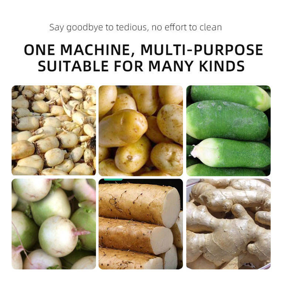 304SS Heavy Duty Commercial Rotating Vegetable Peeling Machine