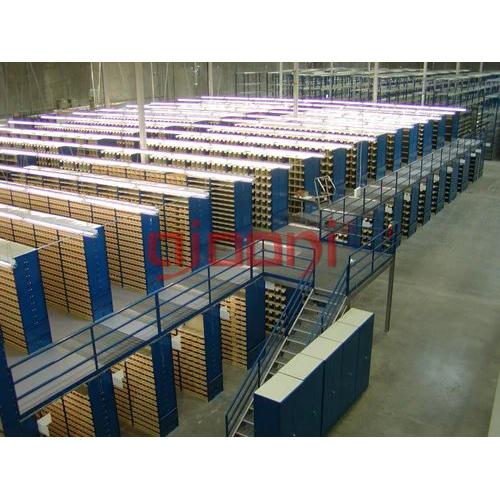 Heavy Duty Two Tier Racking - Color: Blue And Yellow