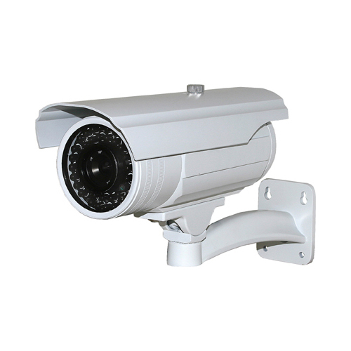 White C-Mount Surveillance Bullet Camera - Weather-Proof, 50-60 Hertz Frequency, Wi-Fi Enabled, Easy Installation, Remote Access