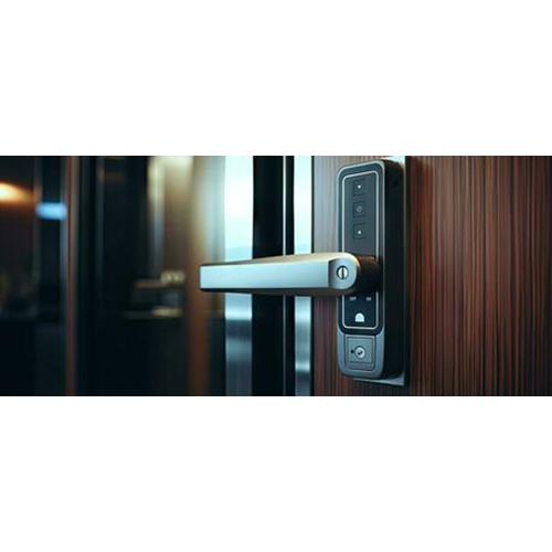 Security Door Lock System - Color: Silver